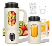 Personal Blender Smoothies Maker,12 Blades 580ML Portable Mixer Cup for Shakes, Juices, Rechargeable Mini blender for Travel Sports Kitchen, USB-C Charging