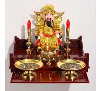 Personal Buddha Shrine Stand Table, Wall-Mounted Shelf, Guan Gong Guanyin Offering Table Statue Display Stand, Religious Statue Holder Buddha Rack