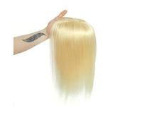 Personal Care 25-45cm Womens Hair Topper with Clips 100% Remy Human Hair Toppers for Thin Hair Natural Color Clip In One Piece Hair Extensions Hairs Extensions(Blonde,10 INCHES_10X12 CM)