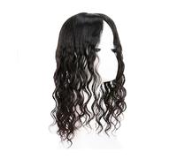Personal Care 2cm PU Around Natural Scalp Topper Curly Human Hair Women Topper Virgin Human Hair Pieces with 4 Clips Hairs Extensions(10 inches,15x16cm)