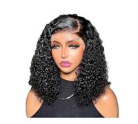 Personal Care Bob Wig Jerry Curly Wave Human Hair Glueless Wigs 13x6 HD Lace Frontal Burmese Short Wig Hairs Extensions(18inch)