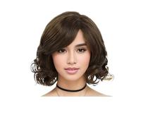 Personal Care Curly Wigs for Women Soft Short with Bangs Afro Loose Curls Heat Resistant Synthetic Wig Hairs Extensions