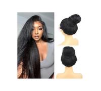 Personal Care Glueless Wig Kinky Straight Human Hair Lace Front Wigs 4x4 HD Lace Pre Cut Pre Plucked Invisible Knots Wear Yaki Wig for Women Hairs Extensions(22inch)