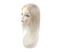 Personal Care Hair Topperes Human Hairs Mono Base 13x13 cm Toppers For Women with Thinning Hand Made Topper Piece Clip In Haires Hairs Extensions,Bleach Blonde-14inches