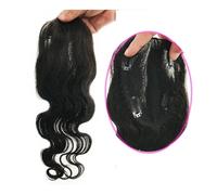 Personal Care Hand Tied Body Wave Natural Scalp Top Swiss Lace Base Hair Topper Breathable Black Lace Women Toupee For Thinning Hair Hairs Extensions(14 inches,Natural Black)