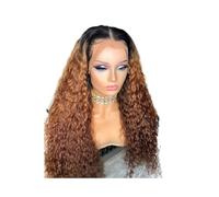 Personal Care Lace Front Wigs Ombre Blonde 26'' Long Curly Wavy Synthetic Wig For Women Hairs Extensions
