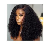 Personal Care Short Bob Wigs 13x4 Deep Wave Human Hair 180% Density Deep Curly Pre Plucked Wet Glueless Transparent Lace Frontal Wig for Women Natural Hairline Hairs Extensions(10inch)
