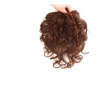 Personal Care Women's Hair Pads Short Twisted Invisible Top Pieces For Women 13 × 13 cm Synthetic Fringe Hairs Pads Replacement Wig Hairs Extensions(Light Brown)