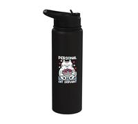 Personal Cat Servant - Funny Cat Mom Dad Kitten Lover Stainless Steel Insulated Water Bottle