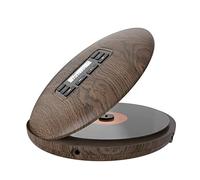 Personal CD Player, Portable CD Player, Walnut Grain Bluetooth Player Car with AUX Input and Output, 5 Sound Modes, ASP Anti-Shock Function, Home Personal Suitable