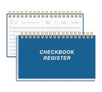 Personal Check Records - Blank A6 Accounting Transaction Records for Personal, Check Record Book for Checking Account and Savings, Deposit & Credit Card, 3.75" x 6.75"