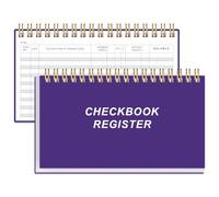 Personal Check Records - Blank A6 Accounting Transaction Records for Personal, Check Record Book for Checking Account and Savings, Deposit & Credit Card, 3.75" x 6.75",