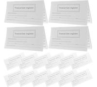 Personal Check Registers - Large Print Ledger Book for Debit Card Transactions, Deposit Tracking, Bank Account Management (20 Sheets)