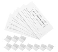 Personal Checkbook Registers Paper Ledger 20 Pack for Transactions | Check Registers for Checkbooks, Payment Book Record, White Simple Design, Track Expenses and Writing
