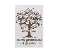 Personal Chic Custom Canvas Name - Family Tree - Canvas Prints Wall Art, family canvas personalised, canvas prints wall art, Family tree frame (Model #4)