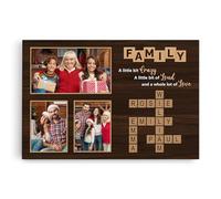Personal Chic Custom Canvas - Together We Make a Family - Canvas Prints Wall Art, personalised family christmas gifts, Personalised Prints, christmas wall art (Model #2)