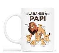 Personal Chic Custom Mug Name - Dad Grandads Gang Lion - Personalised dad Gifts, granfather Personalised Gifts, Personalised Grandad Mug, Father's Day Gifts Mug, Grandad Mugs from Grandchildren
