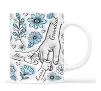 Personal Chic Custom Mug Name - Daddy Grandad Fist Bump - Daddy Mug, Personalised dad Gifts, Grandad Personalised Gifts, Father Day Cup, Gift for Father Day, Dad Gifts from Kids
