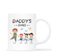 Personal Chic Custom Mug Name - Daddy's Grandad's Gang - Personalised dad Gifts, Grandad Personalised Gifts, Grandad Cup, Fathers Day Mug, Daddy Gift, Father Day Cup, dad Gifts from Kids