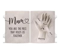 Personal Chic Custom Mug Name - Holding Mum's Hand with Flowers - Personalised Mother Gift, Mum Gifts, Grandma Gift, Mummy Tea Cup, Grandma Cup, Mum Mug (Model #3)
