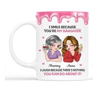 Personal Chic Custom Mug Name - to My Daughter from Mum - Personalised Mum Gifts, Grandma Gift, Mummy Mug, Grandma Cup, Personalised Mugs, Granny Mugs (Model #3)