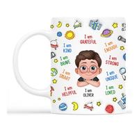 Personal Chic Custom Mug Name - Watch Out Reception, Here I Come - Grandma Gifts from Grandchildren, Grandma and Grandpa Mugs, Personalised Grandad Mug (Boy)