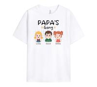 Personal Chic Custom T Shirt - Daddy's Gang - Fathers Day t Shirt, Shirt for dad, Personalised Gifts for Grandad, dad Grandad t Shirt, Grandfather Shirts for Men, Personalised