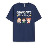 Personal Chic Custom T Shirt - Daddy's Gang - Fathers Day t Shirt, Shirt for dad, Personalised Gifts for Grandad, dad Grandad t Shirt, Grandfather Shirts for Men, Personalised