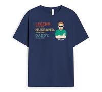 Personal Chic Custom T Shirt - Legend, Husband, Daddy and Grandad Since - Fathers Day t Shirt, Shirt for dad