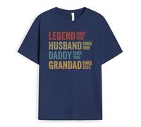 Personal Chic Custom T Shirt - Legend, Husband, Daddy and Grandad Since - Fathers Day t Shirt, Shirt for dad
