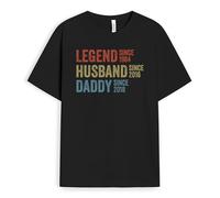 Personal Chic Custom T Shirt - Legend, Husband, Daddy and Grandad Since - Fathers Day t Shirt, Shirt for dad