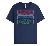 Personal Chic Custom T Shirt - Legend, Husband, Daddy and Grandad Since - Fathers Day t Shirt, Shirt for dad (Daddy, Model #5)