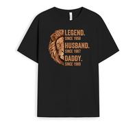 Personal Chic Custom T Shirt - Legend, Husband, Daddy and Grandad Since - Fathers Day t Shirt, Shirt for dad