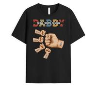 Personal Chic Custom T Shirt - The Man The Myth The Legend - Personalised Gifts for Grandad, dad Grandad t Shirt (UK, Alpha, S, 5XL, Regular, Regular, 4 Kids)