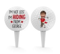 Personal Chic Double-Sided Personalised Golf Ball - If Found Please Hit Better - Custom Golf Balls, Fun GolfBalls, Golf Balls Novelty, Unique Gifts & Memorable for Golf Lovers (Model #1)