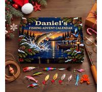 Personal Chic Personalised Advent Calendar - Christmas Advent, Model #3 | Gifts for Christmas, Mini LEGO Brick Ornament, 24 Days of Duck Magic, Fishing Advent Calendar 2026