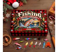 Personal Chic Personalised Advent Calendar - Christmas Advent, Model #4 | Gifts for Christmas, Mini LEGO Brick Ornament, 24 Days of Duck Magic, Fishing Advent Calendar 2026