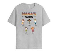 Personal Chic Personalised Best Grandma's Mummy's Gang T-Shirt - Personalised Gift for Mum and Grandma for Mother's Day, Birthday and Christmas (2 Kids, Model # 1)