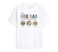 Personal Chic Personalised Dog Mum, Dog Dad, Cat Mum, Cat Dad T-Shirt - Personalised Gifts for Pet Lovers, Dog Lovers, Cat Lovers for Birthday, Mother's Day, Father's Day (5 Pets, Choose Pet - Dog)