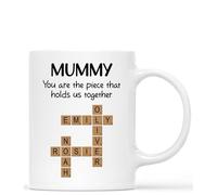 Personal Chic Personalised Grandad, Grandma Crossword Mug - Personalised Gift for Mother, Father for Christmas, Mother's Day, Father's Day, Birthday, Anniversary (Model #2)