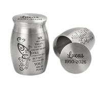 Personal Chic Personalised Mini Urn - Personalised Memorial I'm Always With You for Loss of Mum/Dad - urns for human ashes, ashes urn, small urns for human ashes, ashes keepsake (Model #3)