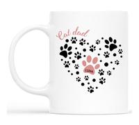 Personal Chic Personalised Mug - Dog Mum, Cat Mum with Pawprints - Personalised Gift for Dog Lovers, Dog Gifts for Women (#1)