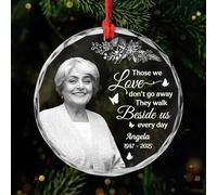 Personal Chic Personalised Ornament - I'm Always Here With You - personalised gifts from heaven, memorial christmas bauble, photo xmas baubles, personalised christmas decorations (Model #7)