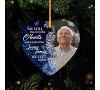 Personal Chic Personalised Ornament - I'm Always Here With You - personalised gifts from heaven, memorial christmas bauble, photo xmas baubles, personalised christmas decorations (Model #5)