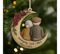 Personal Chic Personalised Ornament - Together Since - Personalised christmas decorations, for couples, growing old together ornament, xmas gift ideas for couples (modell #3)