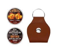 Personal Chic Personalised Pocket Hug - Once A Brother, Always A Brother - Personalised keychain, brother gifts, Big brother badge, Personalised gifts for brother, Pocket Hug For Friends (Model #3)