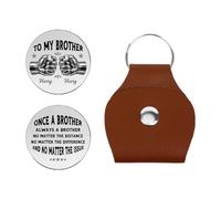 Personal Chic Personalised Pocket Hug - Once A Brother, Always A Brother - Personalised keychain, brother gifts, Big brother badge, Personalised gifts for brother, Pocket Hug For Friends