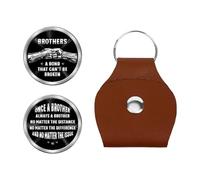 Personal Chic Personalised Pocket Hug - Once A Brother, Always A Brother - Personalised keychain, brother gifts, Big brother badge, Personalised gifts for brother, Pocket Hug For Friends (Model #6)