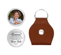 Personal Chic Personalised Pocket Hug with Photo - I Will Carry You With Me - A Hug From Heaven - personalised picture keyring, memorial gifts, photo keyring, personalised keychain (Model #3)