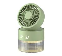 Personal Cooling Fan and Small Humidifier 350ml with LED Night Light, 2025 Upgrade Charging a Humidifier New Desktop USB